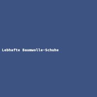 Lebhafte Baumwolle-Schuhe