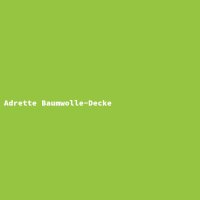 Adrette Baumwolle-Decke